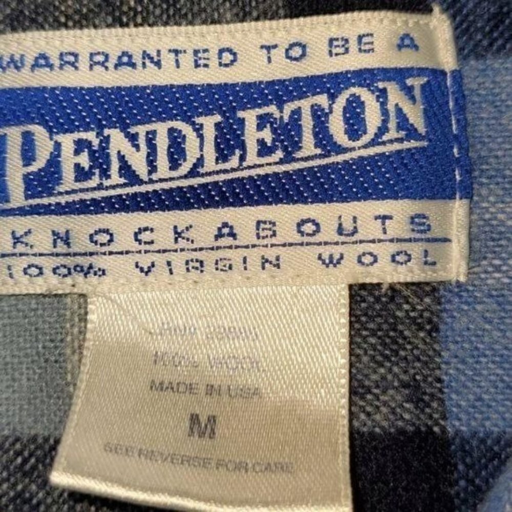 Pendleton Vintage 100% Wool Blue Plaid LS Casual Button Down Sz. M
Shirt - Picture 5 of 8